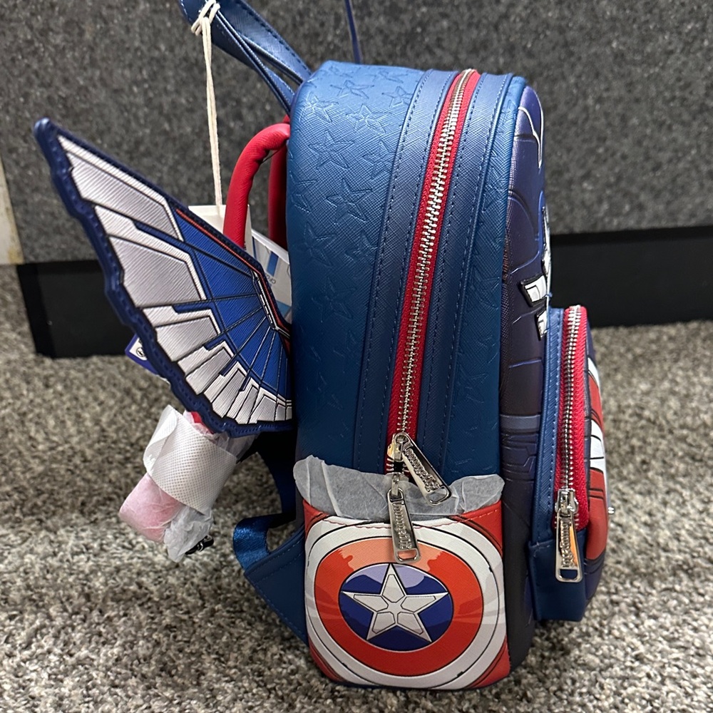 Captain America Loungefly Themed Backpack - Picture 4 of 5